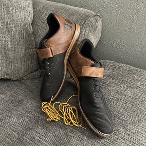 NOBULL Lifters Black/Brown Gym Leather